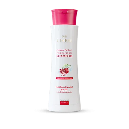 شامپو تثبیت کننده رنگ مو سینره | Cinere Shampoo Color Protect Pomegranate