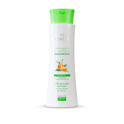 شامپو مورینگا و گریپ فروت سینره | Cinere Shampoo Moringa and Grapefruit For Oily Hair