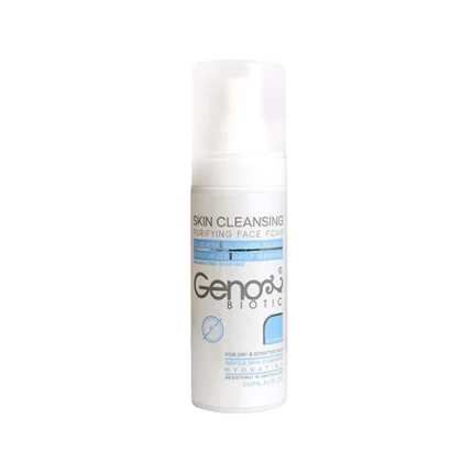 فوم شستشوی صورت ژنو بایوتیک مناسب پوست های خشک و حساس | Geno Biotic Purifying Face Foam For Dry and Sensitive Skin