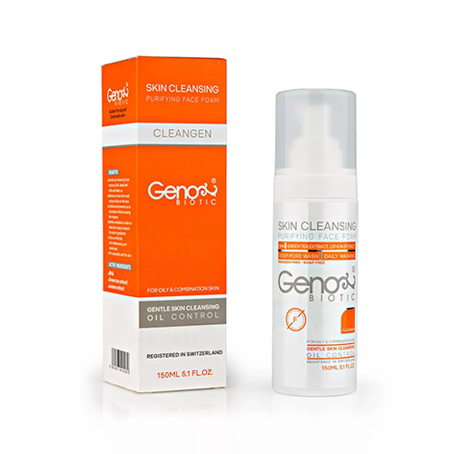 فوم شستشوی صورت ژنو بایوتیک مناسب پوست های چرب و مختلط | Geno Biotic Purifying Face Foam For Oily and Combination Skin
