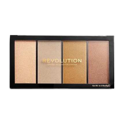 پالت هایلایتر ری لودد رولوشن - لاستر لایتس هیت ویو| Revolution Reloaded Highlighter Palette - Lustre Lights Heatwave