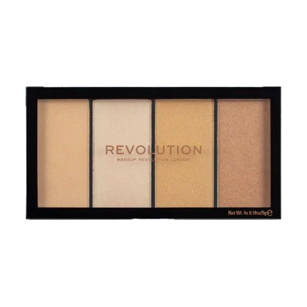 پالت هایلایتر ری لودد رولوشن - لاستر لایتز وارم| Revolution Reloaded Highlighter Palette - Lustre Lights Warm