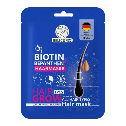 ماسک موی کلاهی بیوتین هلیکونیکس | BIOTIN HAIR CAP MASK HELICONIX