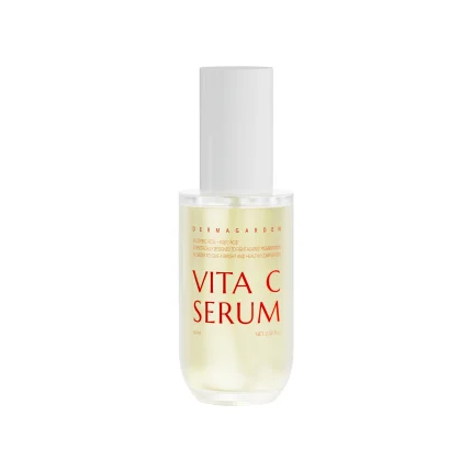 ‫سرم روشن کننده پوست صورت و گردن حاوی ویتامین C مناسب انواع پوست درماگاردن | dermagarden Vita C Serum