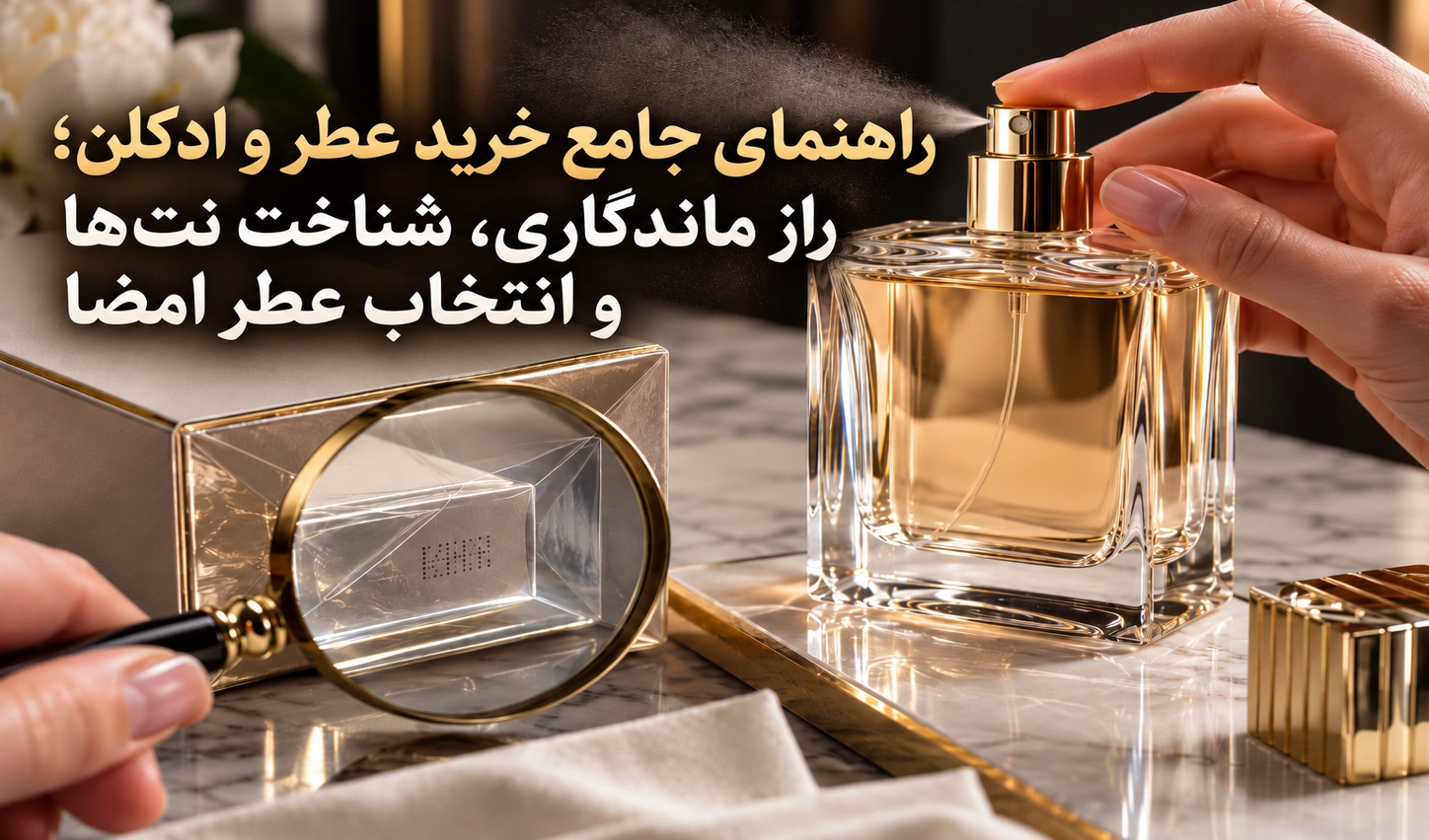 راهنمای جامع خرید عطر و ادکلن؛ راز ماندگاری، شناخت نت‌ها و انتخاب عطر امضا